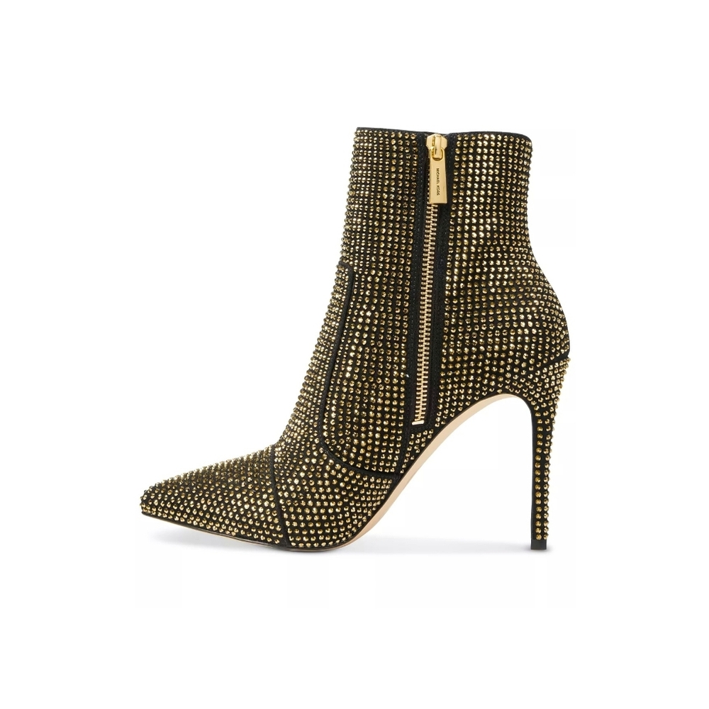 MICHAEL Michael Kors Black and Gold Ankle Boots